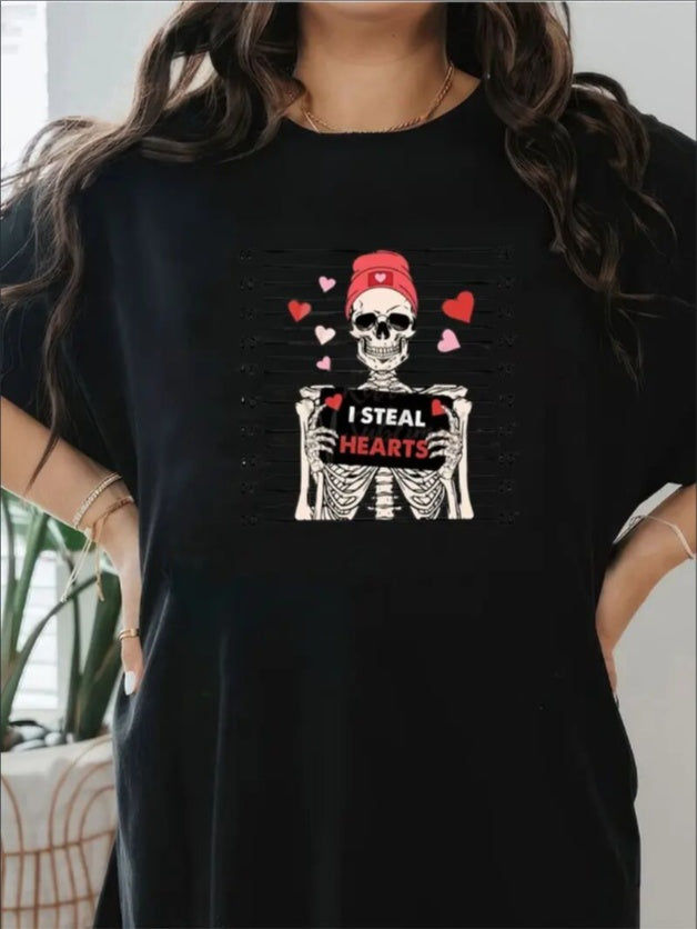 Love Valentine'S Day T-Shirt, Couple T-Shirt, Couple Christmas, Fashion Casual T-Shirt, Short-Sleeved T-Shirt